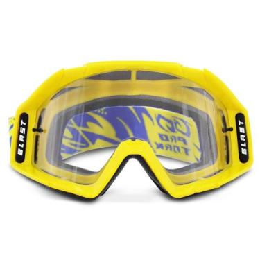 Imagem de Óculos Proteção Motocross Pro Tork Blast Trilha Amarelo