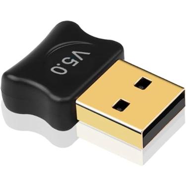 Imagem de Receptor Bluetooth 5.0 Adaptador USB Wireless Transmissor Para PC, Computador, Notebook, Laptop, Fone de Ouvido, Gamepad, Impressora, Acessório Eletrônico Preto ou Branco LINHA PREMIUM (Solange PH)