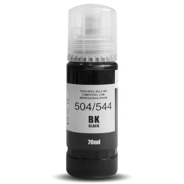 Imagem de Refil Tinta Preta Compatível com Impressora Epson 504/544 70ml