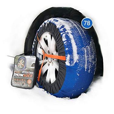 Imagem de atliprime 2 peças de pneus de lama de gelo de segurança antiderrapantes correntes de neve correntes de neve de tecido correntes de pneu de neve