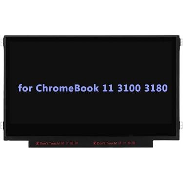 Imagem de Tela de substituição de 11,6 polegadas para Dell ChromeBook 11 3100 3120 3162 3164 3180 I3180 3181 C3181 5190 P26T FGF20 0FGF20 LCD LED Display Panel 1366x768 30 pinos (Suportes Laterais Não Toque)