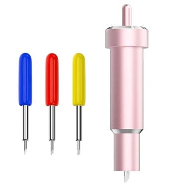 Imagem de VIKDOOK Lâmina de ponta fina, lâmina de corte profundo, lâmina de corte de substituição, compatível com Cricut Maker 3 Explore 3 Air 2 para artesanato cartão de trabalho em vinil
