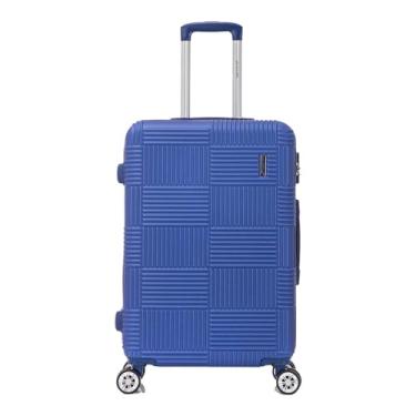 Imagem de Santino Mala de Viagem Media 23kg Rígida ABS 4 Rodas 360º com Segredo Leve Resistente Flexível Antifurto Azul Petróleo tamanho 24 polegadas