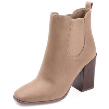 Imagem de Journee Collection Botas Chelsea femininas, Cinzento-acastan, 40