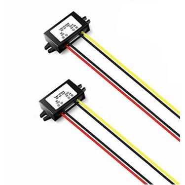 Imagem de Magnolian Pacote com 2 unidades de fonte de alimentação de LED para carro 12V a 5V 3A DC/DC Módulo Conversor Buck
