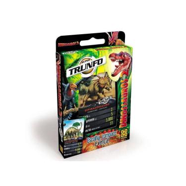 Imagem de Jogo De Cartas Deck Super Trunfo Dinossauros 2 Da Grow 03113