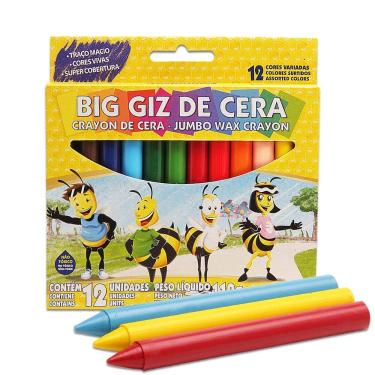 Imagem de Kit 3 Big Giz De Cera Jumbo