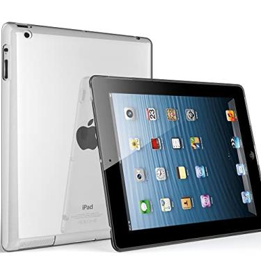 Imagem de Puxicu Capa transparente para iPad 2 3 4 (modelo antigo), capa protetora de TPU macio flexível de design fino para tablet Apple iPad 2/iPad 3/iPad 4, transparente