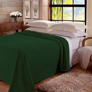 Imagem de Manta Dyuri/Jolitex Unicolor em Rolo Com Cinta Jolitex Verde Floresta Casal Poliéster