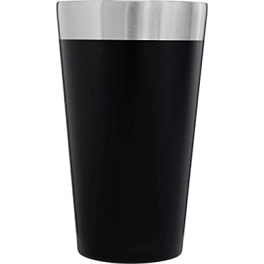Imagem de Copo Térmico Preto para Cerveja/Café com tampa 473ML