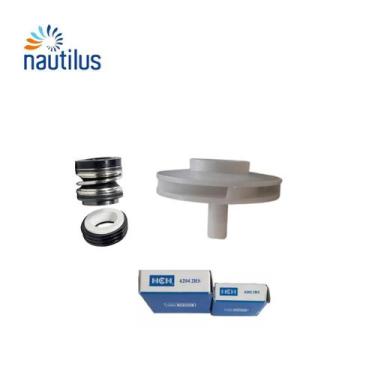 Imagem de Kit Rotor Nautilus 2 cv + Selo Mecânico e Rolamentos 6202 e 6204