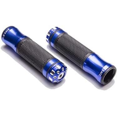 Imagem de Manopla Punho Moto Esportiva De Alumínio Universal - ZEN, Azul