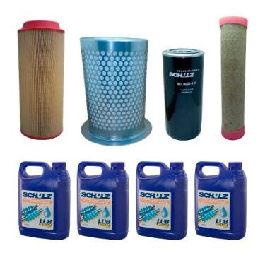 Imagem de Kit Preventiva Compressor Parafuso Schulz SRP 3030 4020 4025 4030 Lean