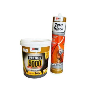 Imagem de Massa Tapa Tudo 5000 Pote De 340g + Bisnaga 420g Zero Trinca - Drylevi
