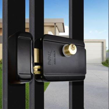 Imagem de Fechadura Eletrônica Sobrepor 12v Preta Acabamento Fosco - PAPAIZ, PRE