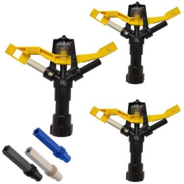 Imagem de 3 Aspersor Agrícola Irrigação Pastos Hortas - Escolha Vazão - Agrojet,