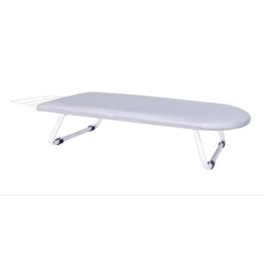 Imagem de Tabua de Passar de Mesa Roupa Extra Forte + Porta Ferro + Tecido térmi