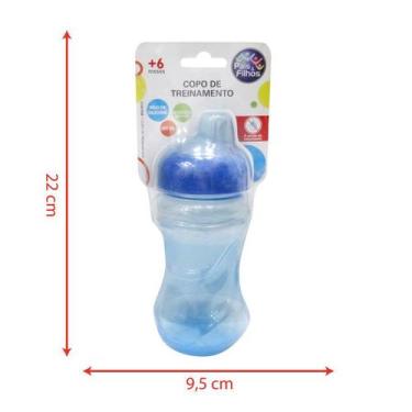 Imagem de Copo de treinamento para bebe 280 ml- azul - PAIS & FILHOS