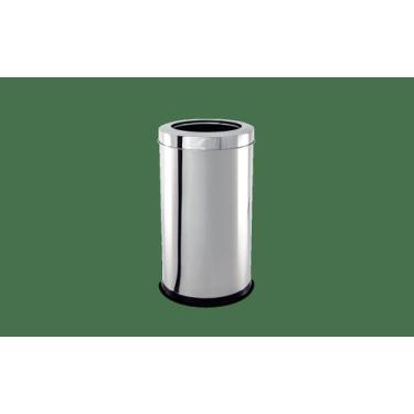 Imagem de Lixeira com Aro Brinox Decorline 21,2 L - Ø 25 x 46 cm Aço Inox, Inox