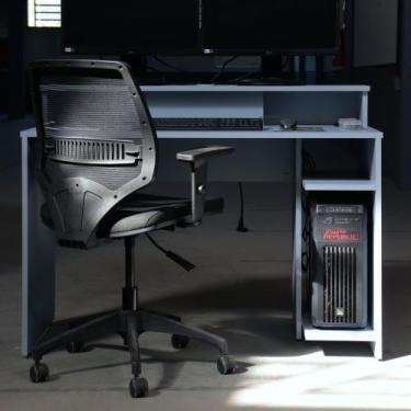 Imagem de Estação de Trabalho ( L.1200) CPU - Kolla Mobília, Azul Sereno - Mdf A