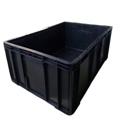 Imagem de CAIXA FECHADA 45,5L PRETA 40x23,6x60CM MS50TF CAIXA EMPILHAVEL CONTENT