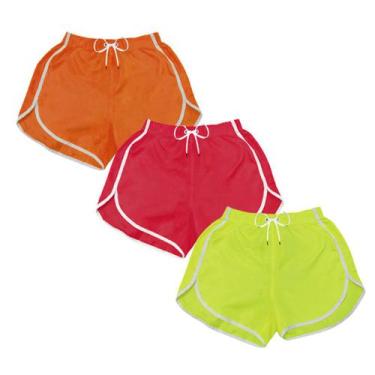 Imagem de Short Praia Feminino kit 3 un Corrida Academia Verao Piscina - MP Moda