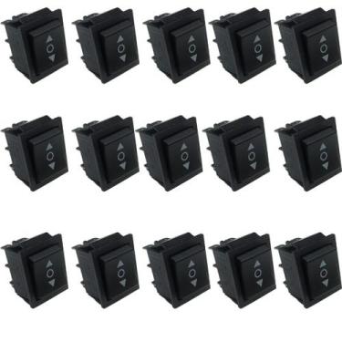 Imagem de Kit 15 Interruptor Talha E Guincho Eletrico Botao Sobe Desce - CFKW