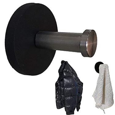Imagem de Pmsanzay Suporte magnético para chaveiro, gancho de toalhas, ímã forte para pendurar, casaco, guarda-chuvas, cachecol, brinquedos, toalhas, capacete, chapéu, boné, etc. - Sem arranhões - comporta até