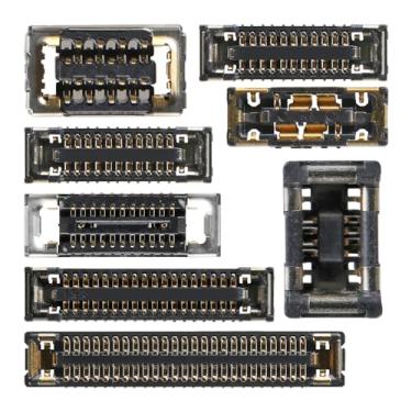 Imagem de Risidamoy Conjunto de 8 peças para iPhone 12 Mini B estilo placa-mãe incluindo porta de carregamento LCD Touch substituição grande angular conector de motor de câmera teleobjetiva MM Wave Receptáculo