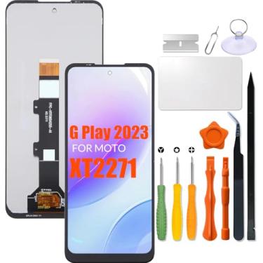Imagem de Tela LCD de substituição para Motorola Moto G Play 2023 para Moto GPlay (2023) XT2271 XT2271-5 LCD Touch Screen Display Panel Digitalizador Assembly com kit de reparo