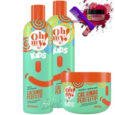 Imagem de Kit Oh My! Kids Cachinho Perfeito! Shampoo Cond Másc 300gr