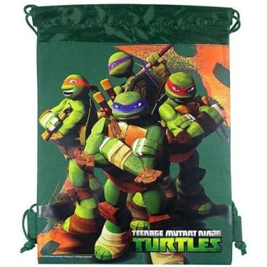 Imagem de Mochila Tipo Saco Verde - Tartarugas Ninja - MINAS