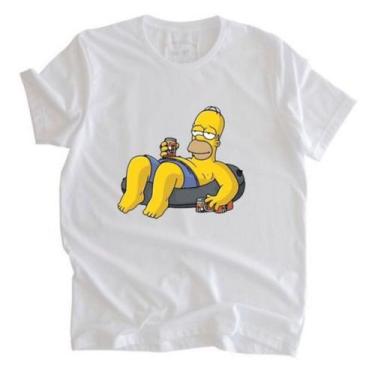 Imagem de Camiseta Masculina Homer Simpsons Camisa De Desenho - SEMPRENALUTA, Br