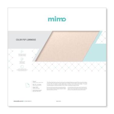 Imagem de Papel Color Pop Luminous Rosa Pêssego Perolizado Mimo 30,5 x 30,5 cm 2