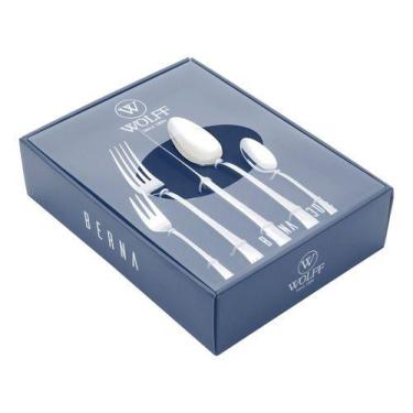 Imagem de Faqueiro 30 Peças em Aço Inox Berna Wolff - Rojemac, Prata, 30 Peças