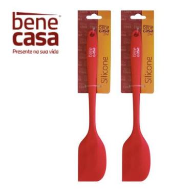 Imagem de Kit 2 Espátula de Silicone  Multiuso e Reforçada Pão Duro Resistente -
