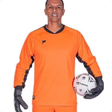 Imagem de Camisa de Goleiro Poker Unity Manga Longa, Laranja, M