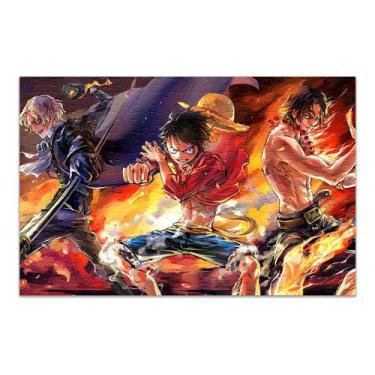 Imagem de Quebra-cabeça Personalizado One Piece 48 Peças - Pomps Geek