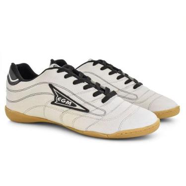 Imagem de Chuteira de Futsal Masculina Couro Futebol Leve Durável EGM Milan Indo