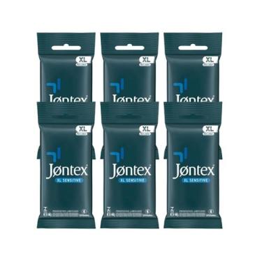 Imagem de 36 Camisinhas Preservativo Jontex Tamanho Xl Sensitive
