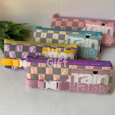 Imagem de Estojo Porta Objetos Quadriculado - Interponte / WX Gift, Kit C/4 - 1 