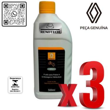 Imagem de 7711172381 - kit com 3 litros de fluido de freio - dot 4 - RENAULT GEN