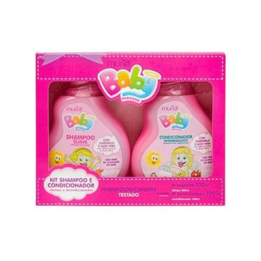 Imagem de Kit Muriel Baby Camomila e Aloe Vera Sh+Cond Rosa 100ml