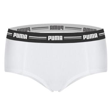 Imagem de Calcinha Boxer Feminina Modal Com Toque Macio Adulta - Selene, Branco,