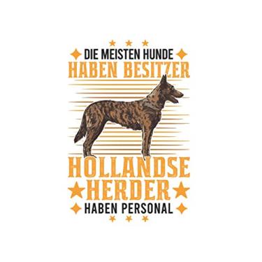 Imagem de Hollandse Herder Notizbuch: Hollandse Herder Personal Holland Schäferhund / 6x9 Zoll / 120 karierte Seiten Seiten