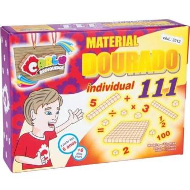 Imagem de Material dourado 111 peças madeira - CARLU