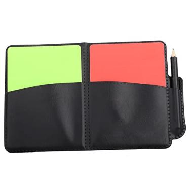 Imagem de Cartões de árbitro de Futebol, Cartões Verdes Vermelhos e Fluorescentes Cartões de árbitro para Futebol, Vôlei e Beisebol