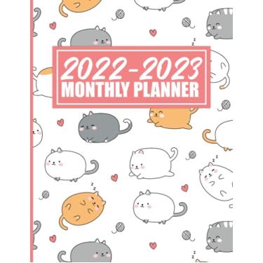 Imagem de 2022-2023 Monthly Planner: 2 Years of Planning With Federal Holidays | A4 - Two Year Monthly Planner/Calendar/Schedule - To Do List - 24 Months ... Up To December 2023 | Beautiful Cats Cover