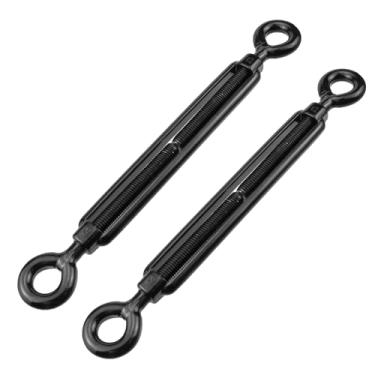Imagem de Antrader Esticador M12 Olho e Olho, 2 peças M12 304 Aço Inoxidável Olho a Olho Esticador Corda de Arame Resistente Tensores Resistentes para Kit de Ferragens de Corda de Arame de Corrimão de Cabo,