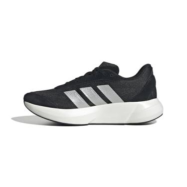 Imagem de adidas Tênis esportivo feminino Lightshift, Preto/prata metálico/branco, 36